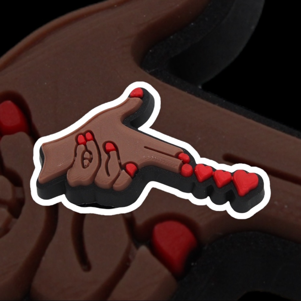 Melanin Hearts Croc Charms Jibbitz